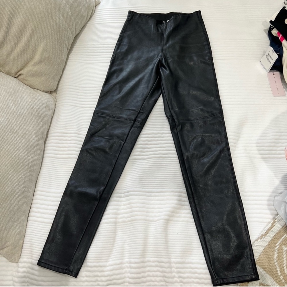Black Leather Leggings